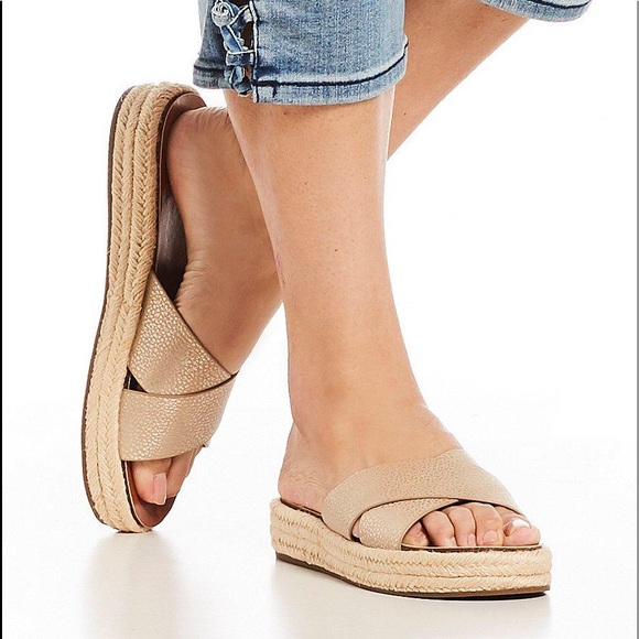 espadrille flatform slides